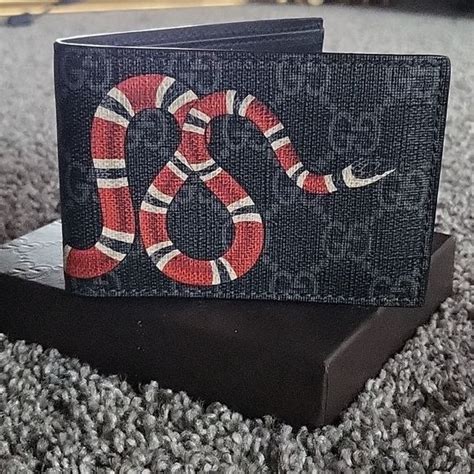 gucci wallet cheap fake|authentic gucci snake wallet.